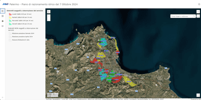 Amap, Palermo – Piano di razionamento idrico dal 7 Ottobre 2024