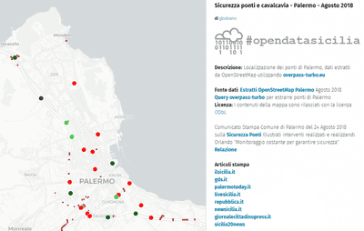 Rendere pubblico il database delle infrastrutture del Comune di Palermo