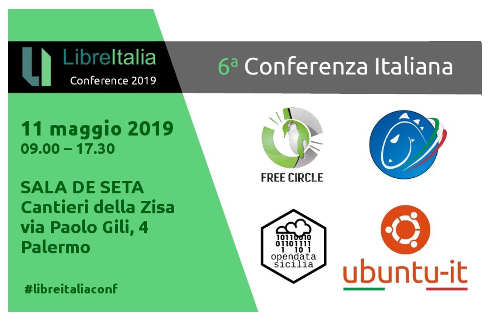 LibreItalia Conference 2019: 11 maggio a Palermo