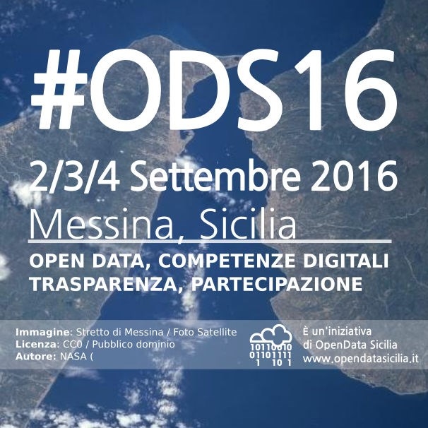 ODS16 OpenDataSicilia Summer Edition / Messina, 2-3-4 Settembre 2016