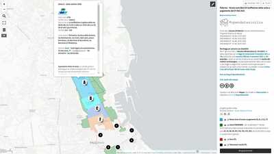 La sosta a pagamento di Palermo (zone blu) passa dalle varie zone P alle zone A, B, C, D, E, F