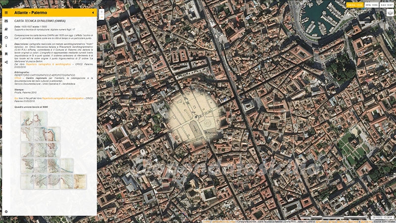 Osservare il cambiamento di una città grazie alla cartografia: il caso di Palermo